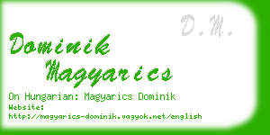 dominik magyarics business card